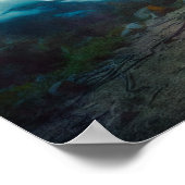 Poster Robot futuriste dans un paysage ancien (Coin)