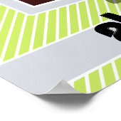 Poster Robot ; Grandes vertes et blanches de chaux (Coin)