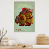 Poster robot japonais (Cuisine)