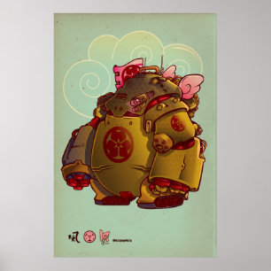Poster robot japonais