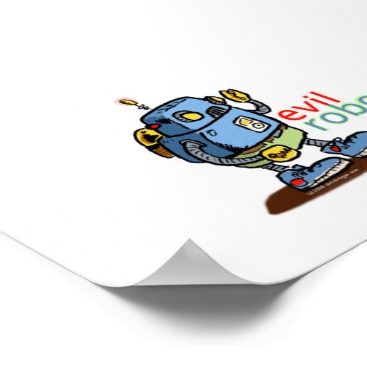 Poster Robot malin (Coin)