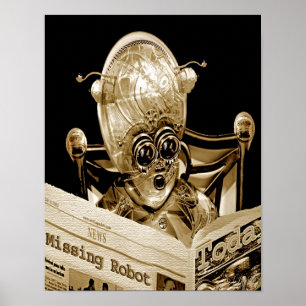 Poster Robot manquant (impression)