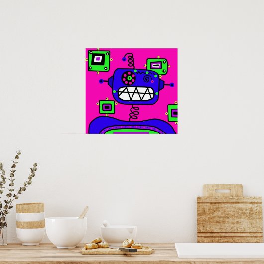 Poster Robot Pop (Cuisine)