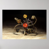Poster Robot porte-parole Steampunk (Devant)