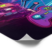 Poster Robot Rétro Gamer (Coin)