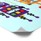 Poster Robot T-shirts et cadeaux d'anniversaire 4e (Coin)