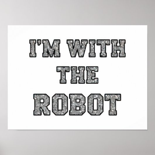 Poster Robot Text (Devant)