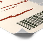 Poster Robot vintage 3 rouge (Coin)