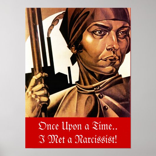 Poster Robotique Robot Narc Narcissist Abuse NPD Fairytal (Devant)