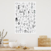 Poster Robots (Cuisine)