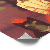 Poster Robots Brown pour filles et chats jupe orange (Coin)