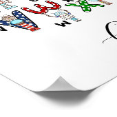 Poster Robots de l'alphabet (Coin)