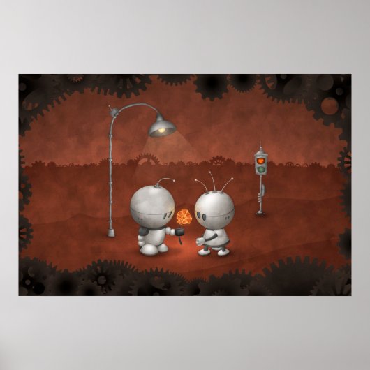 Poster Robots En Amour (Devant)