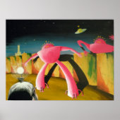 Poster Robots roses (Devant)