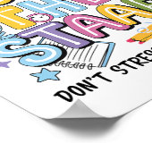 Poster Roc de l'épreuve Jour Staar Enseignant Motivation (Coin)