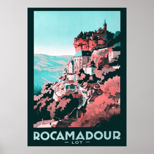 Poster Rocamadour - Vintage (Devant)