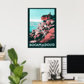 Poster Rocamadour - Vintage (Bureau à domicile)
