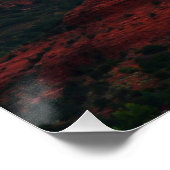 Poster Roche à café nuageux à Sedona Arizona (Coin)