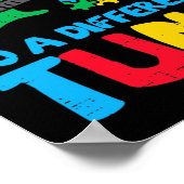 Poster Roche À Différentes Sensibilisations sur l'autisme (Coin)