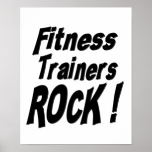 Poster Roche d'entraîneurs de forme physique ! Copie