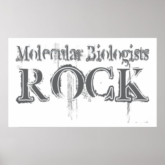 Poster Roche des biologistes moléculaires (Devant)