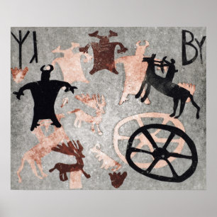 Poster Roche peignant 1994