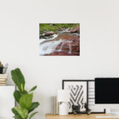 Poster Roche rouge dans le ruisseau Baring dans le Glacie (Bureau à domicile)