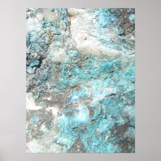 Poster Roche Turquoise (Devant)