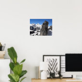 Poster Rocher à la montagne de Schilthorn (Bureau à domicile)