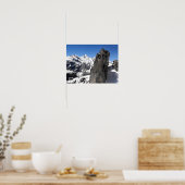 Poster Rocher à la montagne de Schilthorn (Cuisine)