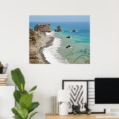 Poster Rocher D'Aphrodite, Chypre (Bureau à domicile)