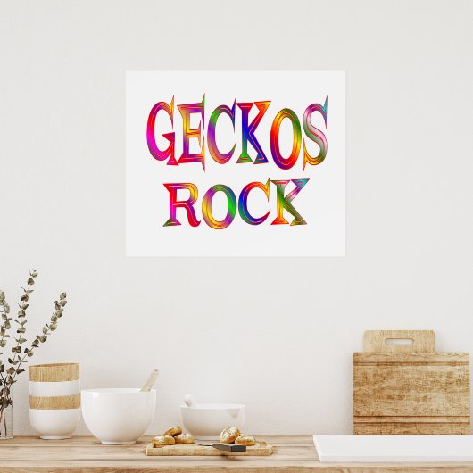 Poster Rocher de Geckos (Cuisine)