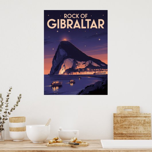 Poster Rocher de Gibraltar (Cuisine)