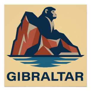 Poster Rocher de Gibraltar