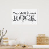 Poster Rocher des joueurs de volley-ball (Cuisine)