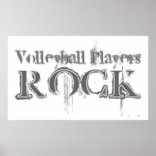Poster Rocher des joueurs de volley-ball (Devant)
