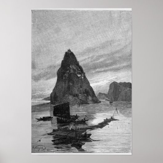 Poster Rocher du Petit Orphelin sur le fleuve Yangtsé (Devant)