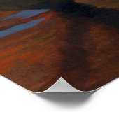 Poster Rocher En Bord De Mer Au coucher Du Soleil (Coin)