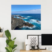 Poster Rocher en mer (Bureau à domicile)