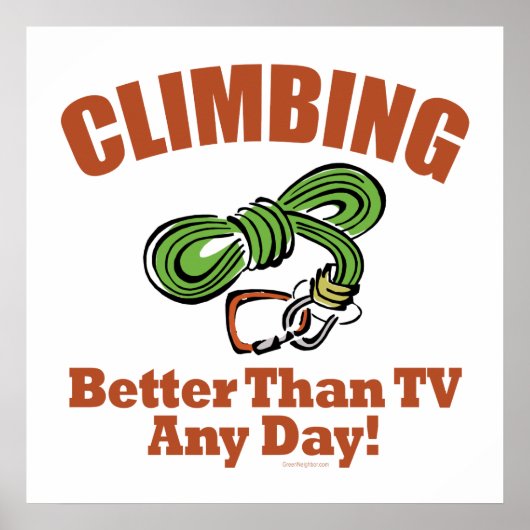 Poster Rocher, Escalade de montagne (Devant)