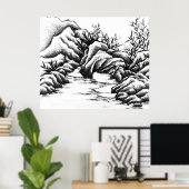 Poster Rochers (Bureau à domicile)