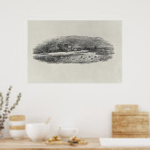 Poster Rochers avec expédition côtière, (Cuisine)