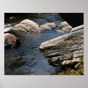 Poster Rochers Dans La Nature Du Fleuve