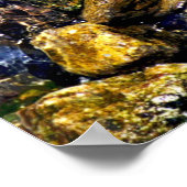 Poster rochers dans la rivière (Coin)