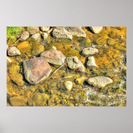Poster Rochers de rivière (Devant)