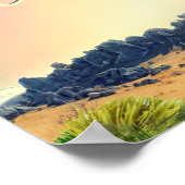 Poster Rochers du Château de Nouvelle-Zélande (Coin)