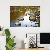 Poster Rochers le long de la rivière (Bureau à domicile)