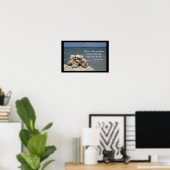 Poster Rochers sur la plage tropicale (Bureau à domicile)