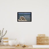 Poster Rochers sur la plage tropicale (Cuisine)