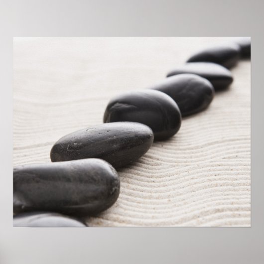 Poster Rochers sur sable (Devant)